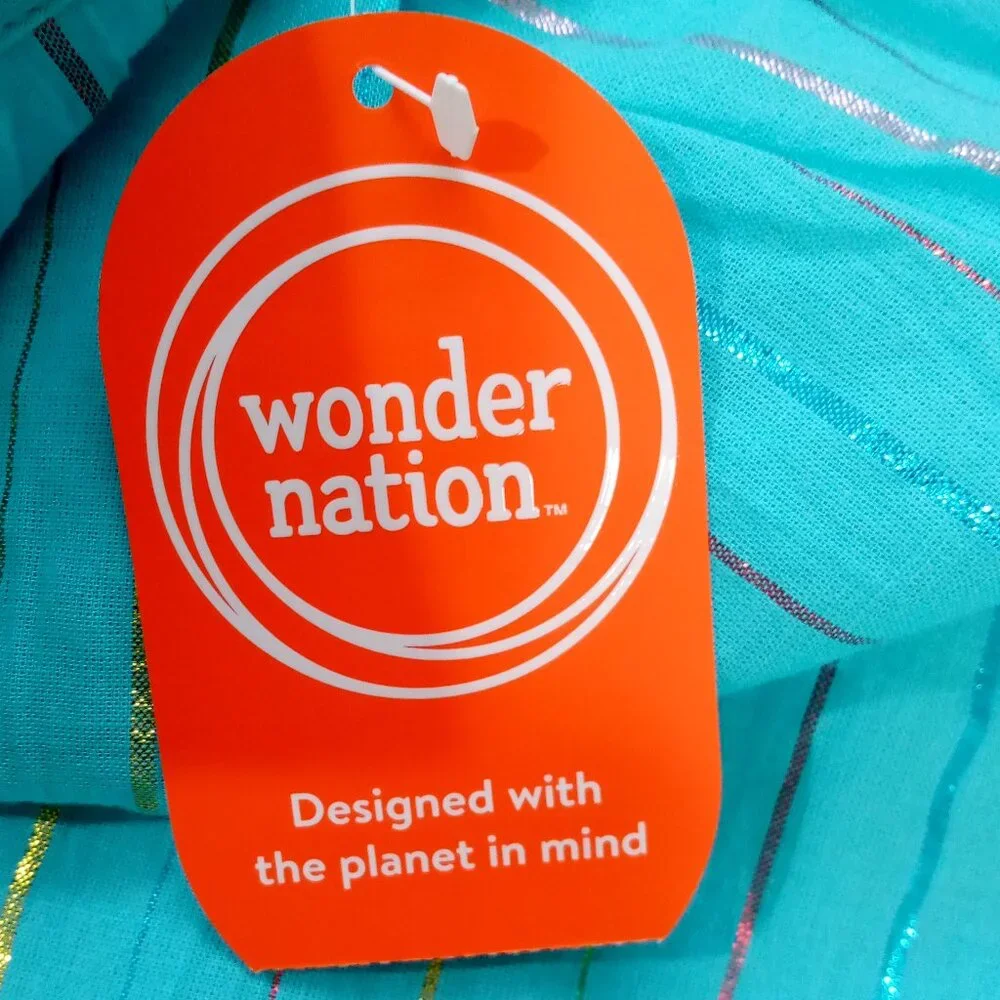 Wonder Nation Girls Lurex Maxi Dress L